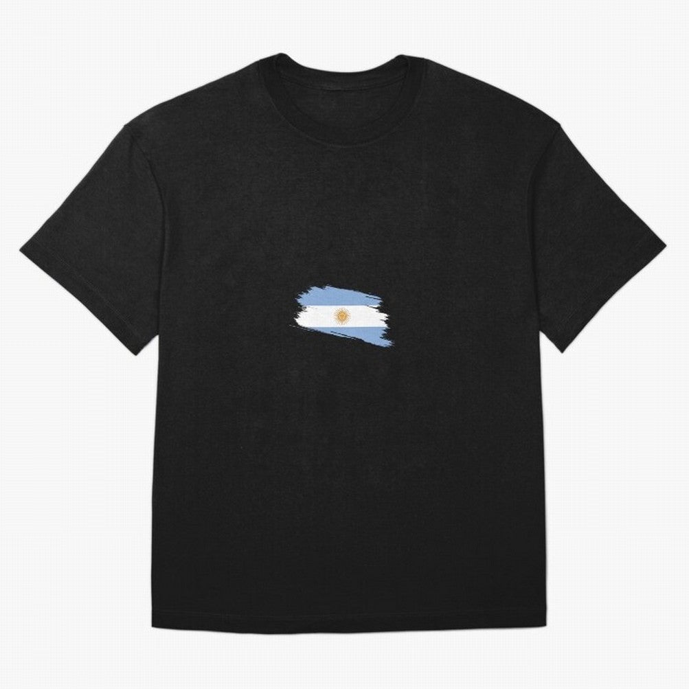 Argentina Oversized T-Shirt Celebrate Soccer Greatness during FIFA World Cup 2026 Group Stage for Fans of Haaland and France and Portugal, Bringing Sports Nostalgia, International Competition, Famous Players and Unforgettable Victories; Perfect for