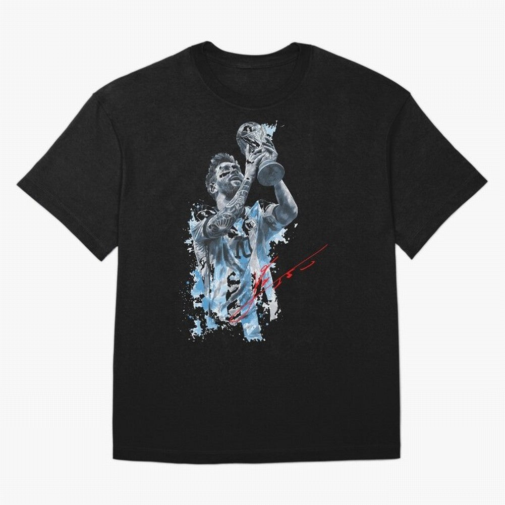 Leo Messi design Essential T-Shirt Keep the Match Day Mood of Match Day Hype around FIFA World Cup 2026 Group Stage, Haaland, Portugal, Spain and Germany, Fan Favorite Moments, National Team Passion, Big Match Drama and Soccer History; Created for