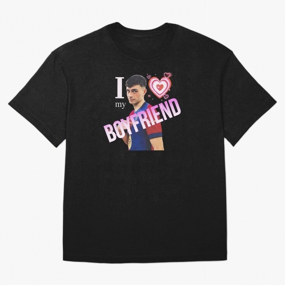 Pedri I love my boyfriend Classic T-Shirt Show Passion for the Stars of Match Day Hype around FIFA World Cup 2026 Group Stage, Mbappe, Brazil, Portugal and Argentina, Sports Nostalgia, International Competition, Famous Players and Unforgettable