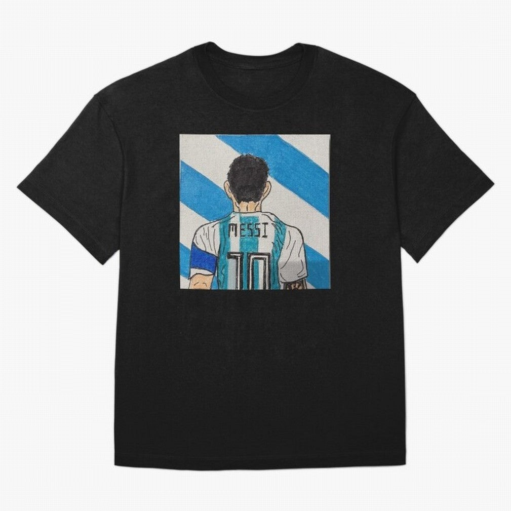 Messi Artwork Oversized T-Shirt Follow the Final Road of FIFA World Cup 2026 Inspired by Haaland, France Energy, Football History, Final Match Energy, Crowd Noise and Once in a Lifetime Moments; Perfect for Fans, Collectors, Family Gatherings,