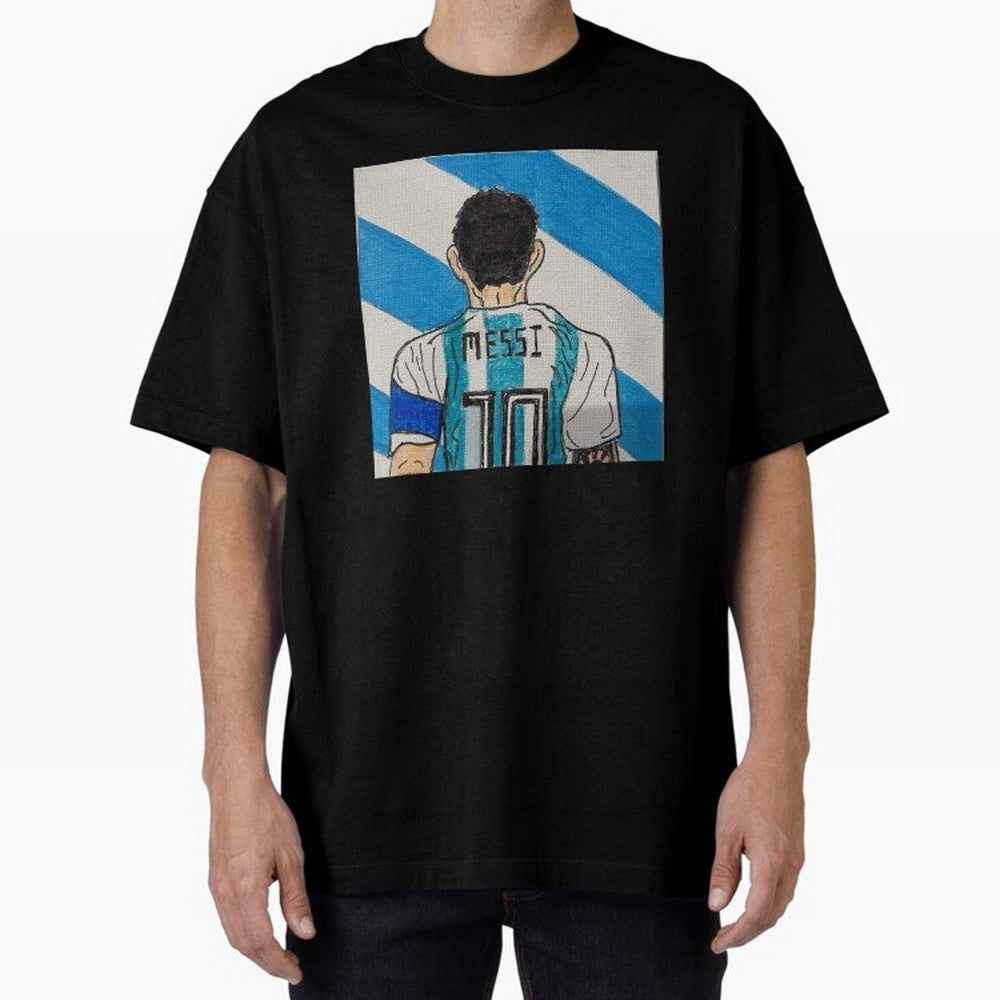 Messi Artwork Oversized T-Shirt Follow the Final Road of FIFA World Cup 2026 Inspired by Haaland, France Energy, Football History, Final Match Energy, Crowd Noise and Once in a Lifetime Moments; Perfect for Fans, Collectors, Family Gatherings,