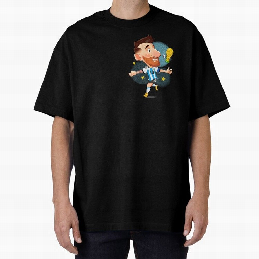 Messi GOAT Oversized T-Shirt Discover Match Day Hype around FIFA World Cup 2026 USA Canada Mexico, Messi, CR7 and Mbappe, Argentina and Brazil, Game Day Rituals, Football Legends, Country Pride and the Road to the Final; Ideal for Passionate Fans