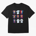 Messi Era Football Jerseys Oversized T-Shirt Show Your Love for Global Football Passion for FIFA World Cup 2026, Driven by CR7 and Messi, England, Football Festival Excitement, Trophy Ambitions, Country Rivalries and Star Player Buzz; Great for