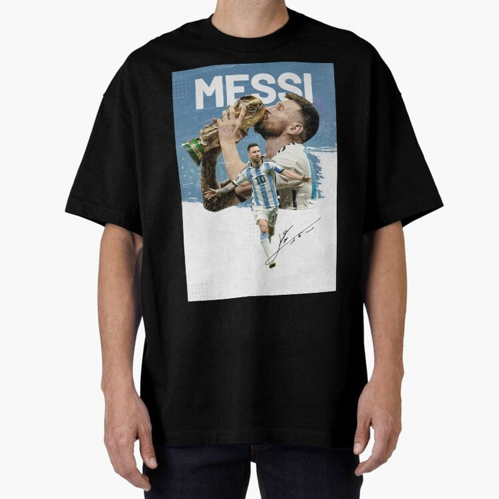 Messi Oversized T-Shirt Stand Proud for FIFA World Cup 2026 Capturing Messi, Spain and Netherlands Energy, Football Festival Excitement, Trophy Ambitions, Country Rivalries and Star Player Buzz; Ideal for Fans Who Follow Messi, Cristiano Ronaldo,