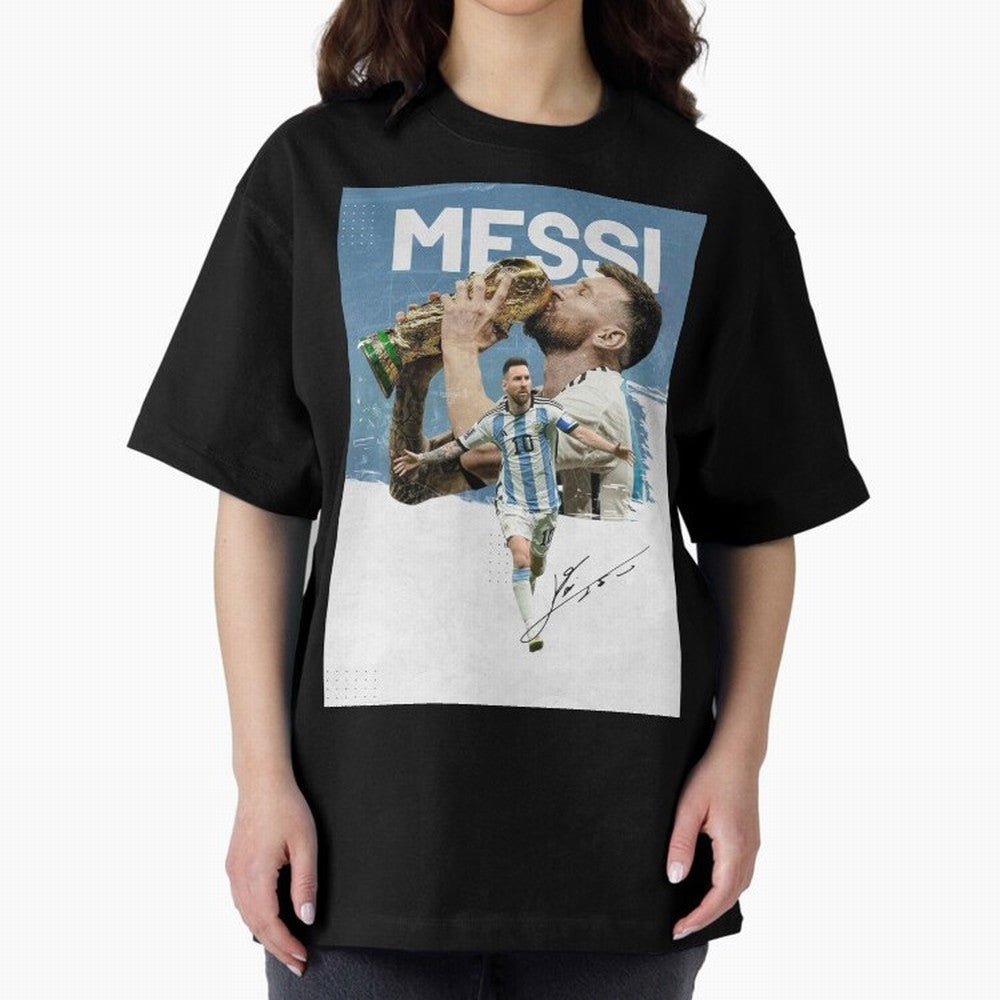 Messi Oversized T-Shirt Stand Proud for FIFA World Cup 2026 Capturing Messi, Spain and Netherlands Energy, Football Festival Excitement, Trophy Ambitions, Country Rivalries and Star Player Buzz; Ideal for Fans Who Follow Messi, Cristiano Ronaldo,