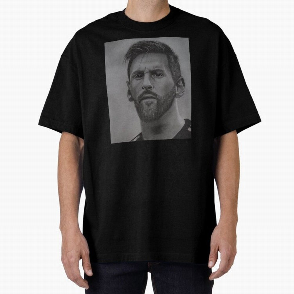Messi Focused Portrait Art Classic T-Shirt Represent Fans Who Live for FIFA World Cup 2026 Filled with Haaland and Mbappe, Argentina Energy, Retro Football Energy, Iconic Rivalries, Trophy Chase Drama and Stadium Atmosphere; Built for Supporters