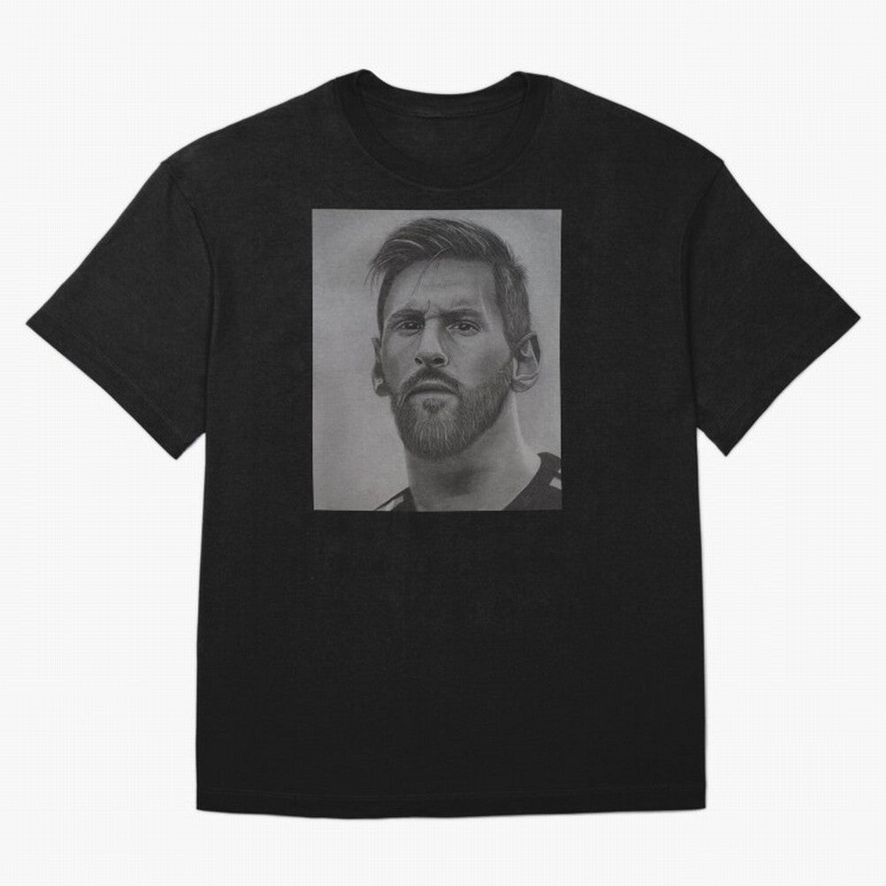 Messi Focused Portrait Art Classic T-Shirt Represent Fans Who Live for FIFA World Cup 2026 Filled with Haaland and Mbappe, Argentina Energy, Retro Football Energy, Iconic Rivalries, Trophy Chase Drama and Stadium Atmosphere; Built for Supporters
