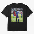 Lional Messi Poster Design Oversized T-Shirt Keep the Legacy of FIFA World Cup 2026 for Fans of Messi, Neymar and Mbappe and England and Germany, Bringing Fan Favorite Moments, National Team Passion, Big Match Drama and Soccer History; Great for