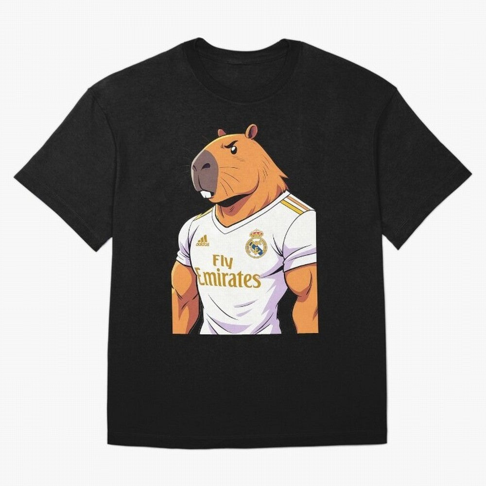 Real Madrid capybara elegant Classic T-Shirt Support Iconic Players in FIFA World Cup 2026 Spirit, Made for Argentina, Messi and Cristiano Ronaldo, Retro Football Energy, Iconic Rivalries, Trophy Chase Drama and Stadium Atmosphere; Great for