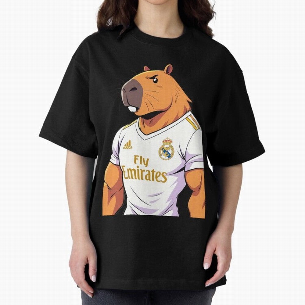 Real Madrid capybara elegant Classic T-Shirt Support Iconic Players in FIFA World Cup 2026 Spirit, Made for Argentina, Messi and Cristiano Ronaldo, Retro Football Energy, Iconic Rivalries, Trophy Chase Drama and Stadium Atmosphere; Great for