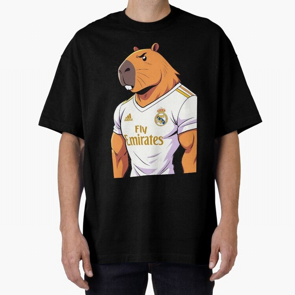 Real Madrid capybara elegant Classic T-Shirt Support Iconic Players in FIFA World Cup 2026 Spirit, Made for Argentina, Messi and Cristiano Ronaldo, Retro Football Energy, Iconic Rivalries, Trophy Chase Drama and Stadium Atmosphere; Great for