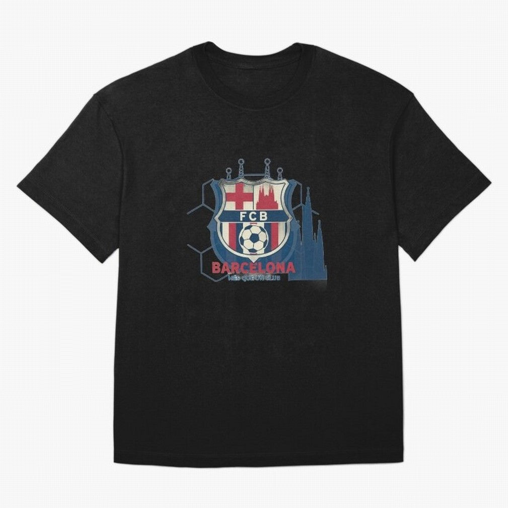 FCB Minimalist - Football Fan Design Oversized T-Shirt Bring Global Tournament Vibes to Global Football Passion for FIFA World Cup 2026, Made for CR7, Brazil, Supporter Pride, Iconic Celebrations, Legendary Names and Global Match Day Energy; Ideal