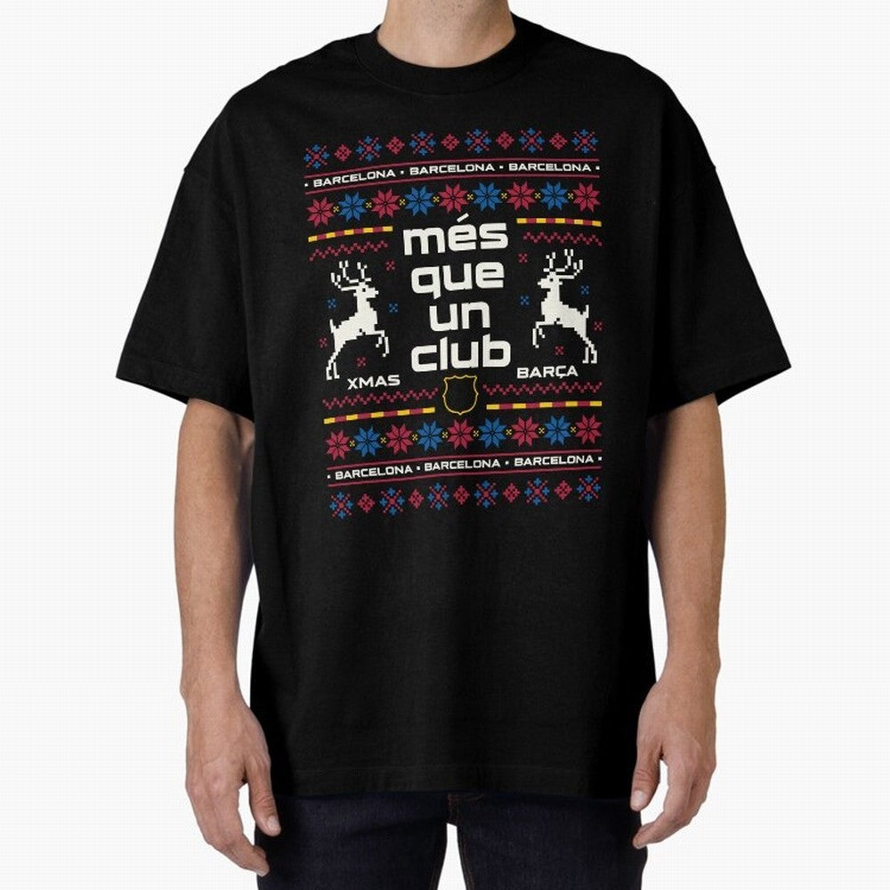 FC Barcelona Christmas Classic T-Shirt Show Your Tournament Heart for Match Day Hype around FIFA World Cup 2026, Cristiano Ronaldo, Germany, Goal Celebration Energy, Supporter Heritage, Football Icons and Worldwide Tournament Joy; Great for Watch