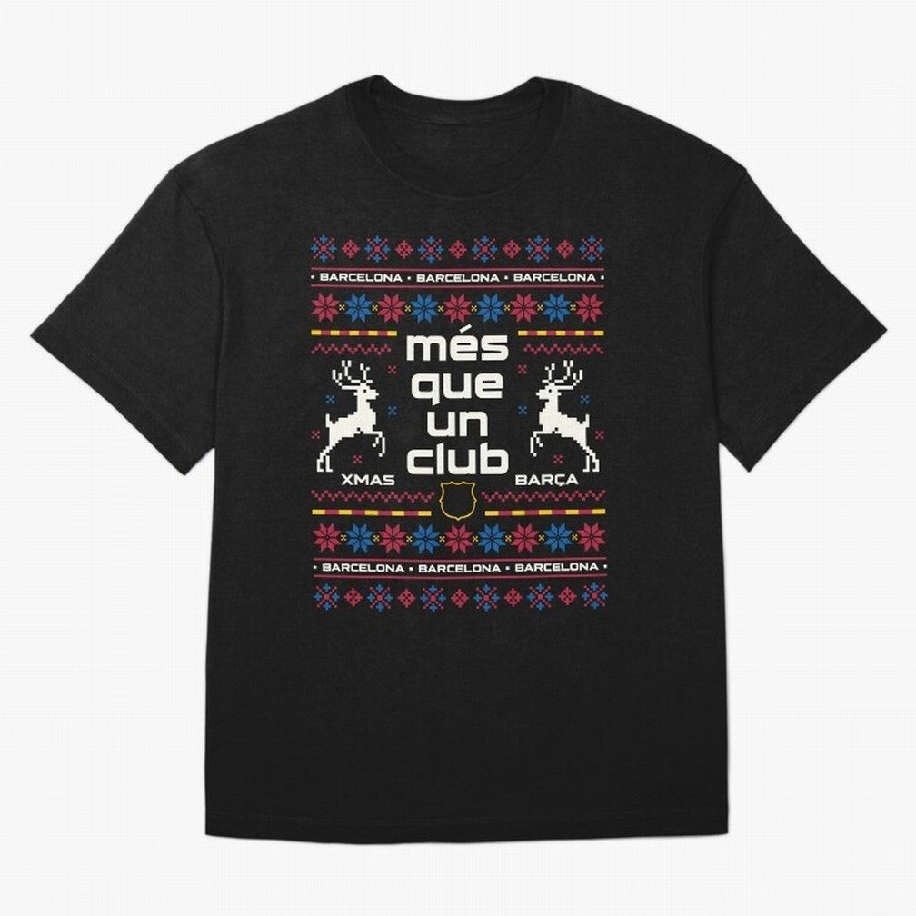 FC Barcelona Christmas Classic T-Shirt Show Your Tournament Heart for Match Day Hype around FIFA World Cup 2026, Cristiano Ronaldo, Germany, Goal Celebration Energy, Supporter Heritage, Football Icons and Worldwide Tournament Joy; Great for Watch
