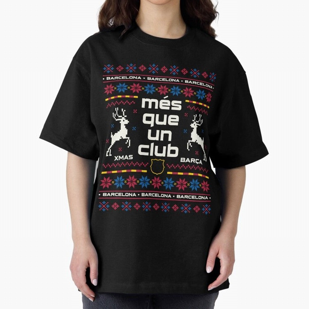 FC Barcelona Christmas Classic T-Shirt Show Your Tournament Heart for Match Day Hype around FIFA World Cup 2026, Cristiano Ronaldo, Germany, Goal Celebration Energy, Supporter Heritage, Football Icons and Worldwide Tournament Joy; Great for Watch