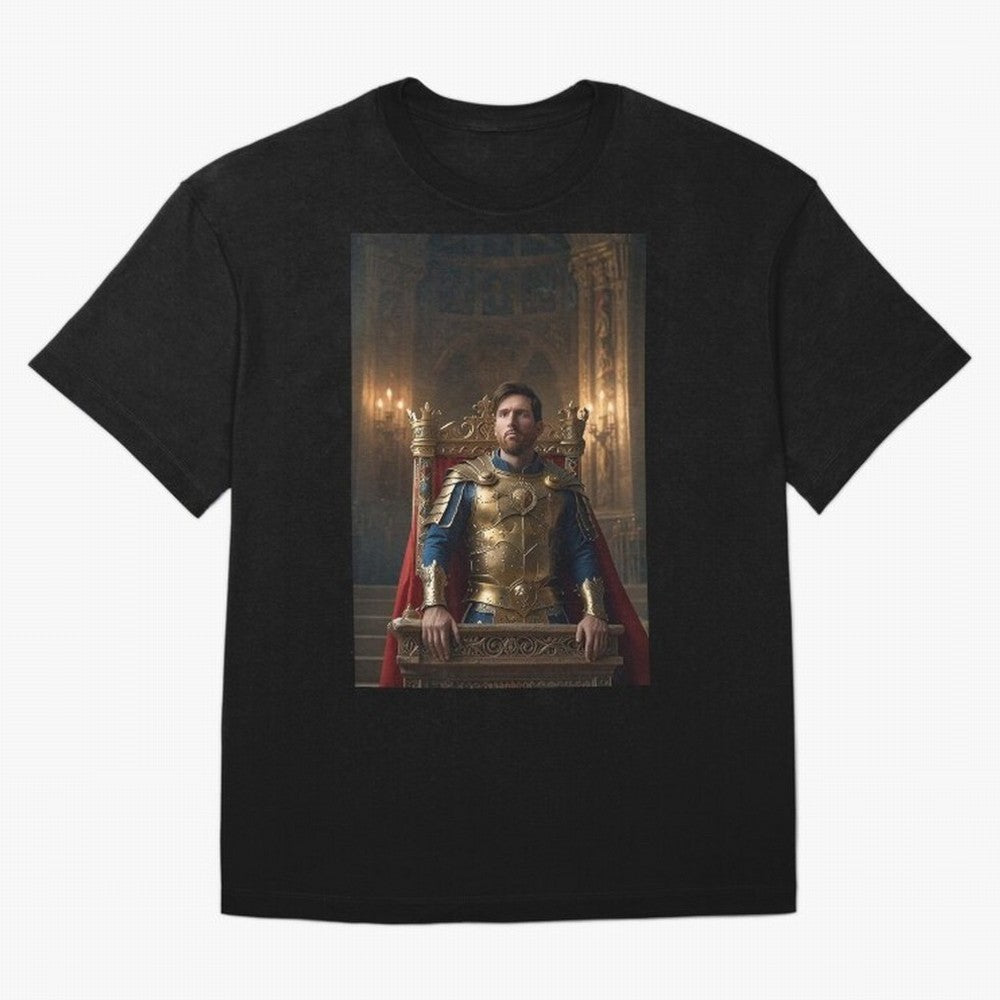 Messi the King 1 Oversized T-Shirt Step into FIFA World Cup 2026 Spirit, Centered on Argentina, France and Brazil, Messi and Cristiano Ronaldo, Goal Celebration Energy, Supporter Heritage, Football Icons and Worldwide Tournament Joy; Built for
