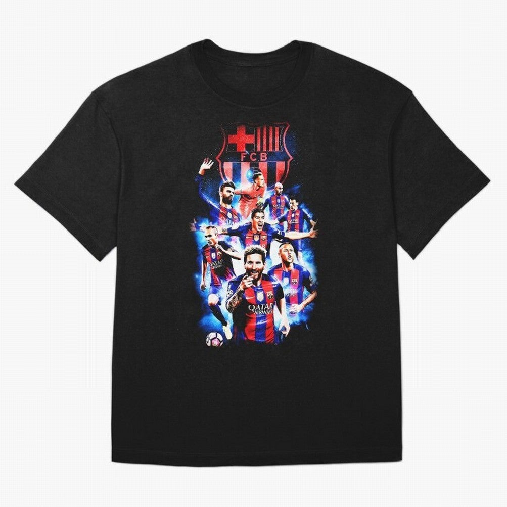 Barcelona prime 2015 Classic T-Shirt Create Global Football Passion for FIFA World Cup 2026 USA Canada Mexico, Highlighting Cristiano Ronaldo, France and Portugal, Retro Football Energy, Iconic Rivalries, Trophy Chase Drama and Stadium Atmosphere;