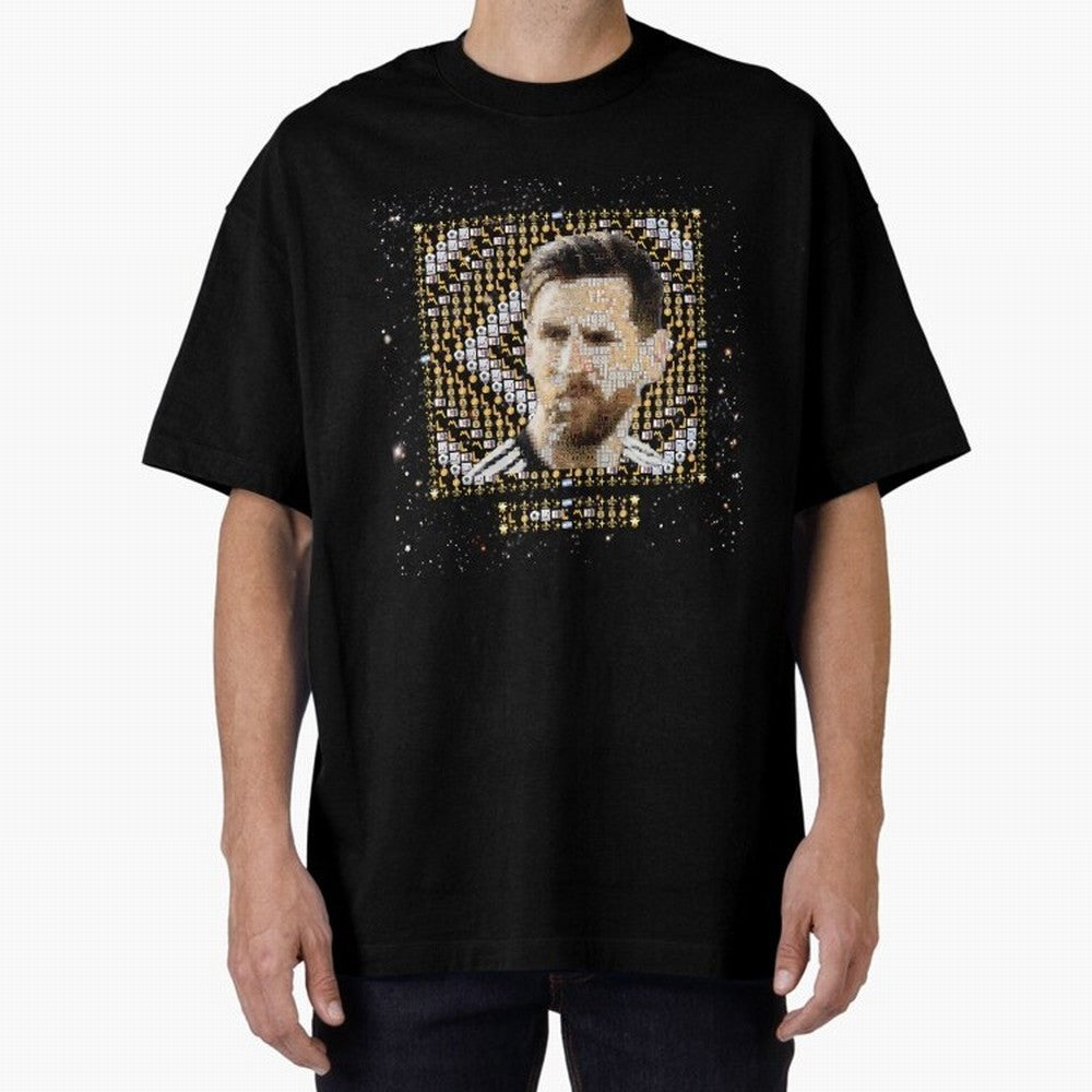 Goat Emojified Messi-Inspired Visual Tribute Classic T-Shirt Make Your Look Match Global Football Passion for FIFA World Cup 2026 USA Canada Mexico, Inspired by Haaland and Mbappe, England and Germany, Global Supporter Spirit, Legendary Goals,