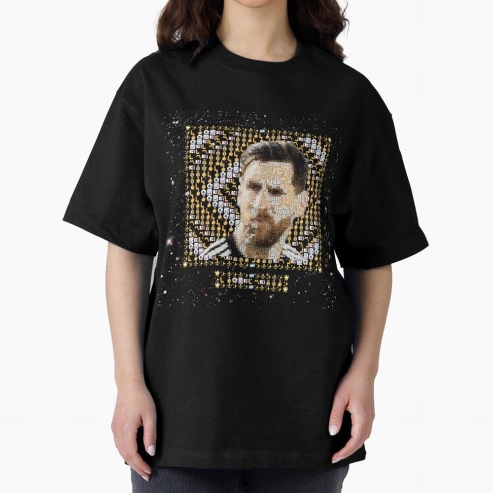 Goat Emojified Messi-Inspired Visual Tribute Classic T-Shirt Make Your Look Match Global Football Passion for FIFA World Cup 2026 USA Canada Mexico, Inspired by Haaland and Mbappe, England and Germany, Global Supporter Spirit, Legendary Goals,