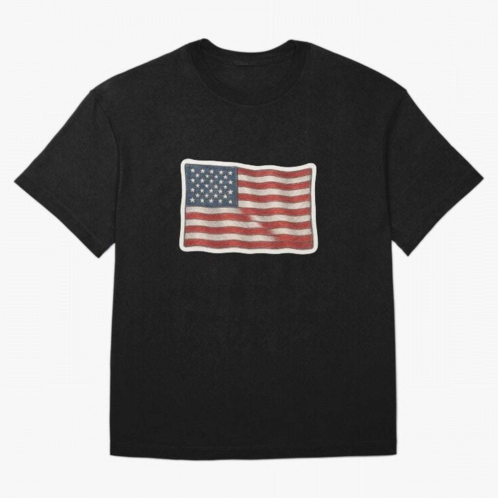 United States Flag USA Patriotic Stars and Stripes Art Classic T-Shirt Back the Journey through FIFA World Cup 2026 USA Canada Mexico Made for Cristiano Ronaldo, Haaland and CR7, France Energy, Classic Soccer Heritage, Championship Pressure, Fan