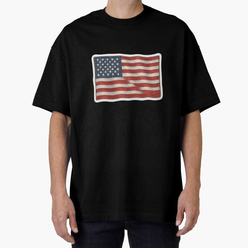 United States Flag USA Patriotic Stars and Stripes Art Classic T-Shirt Back the Journey through FIFA World Cup 2026 USA Canada Mexico Made for Cristiano Ronaldo, Haaland and CR7, France Energy, Classic Soccer Heritage, Championship Pressure, Fan