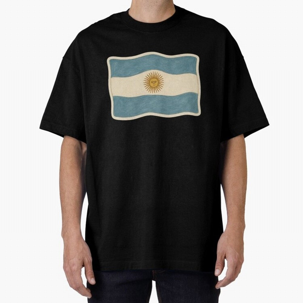 Argentina Flag Classic Sun of May National Design Classic T-Shirt Showcase FIFA World Cup 2026 Spirit, Connected to Brazil, Portugal and Argentina, Neymar, Haaland and Cristiano Ronaldo, Classic Soccer Heritage, Championship Pressure, Fan Loyalty