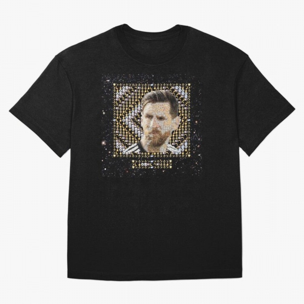 GOAT Emojified ¨C Messi-Inspired Visual Tribute | Legendary Football Grid Art | Iconic Symbolism in Emoji Form Oversized T-Shirt Back Your Heroes with the FIFA World Cup 2026 Group Stage Journey through Cristiano Ronaldo, Haaland and CR7