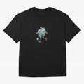 Dynamic Soccer Player Illustration ¨C High-Energy Football Art Classic T-Shirt Honor the Beautiful Game during FIFA World Cup 2026 for Fans of Cristiano Ronaldo and France and Portugal, Bringing Match Day Excitement, Supporter Culture, Golden Goals