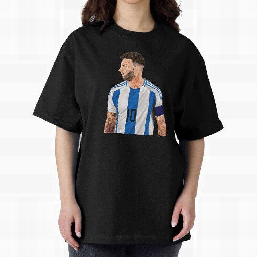 Messi em pintura digital Classic T-Shirt Represent the Passion of FIFA World Cup 2026 USA Canada Mexico for Fans of Cristiano Ronaldo, Haaland and CR7 and Netherlands, Bringing Soccer Culture, Superstar Moments, National Team Dreams and Competitive