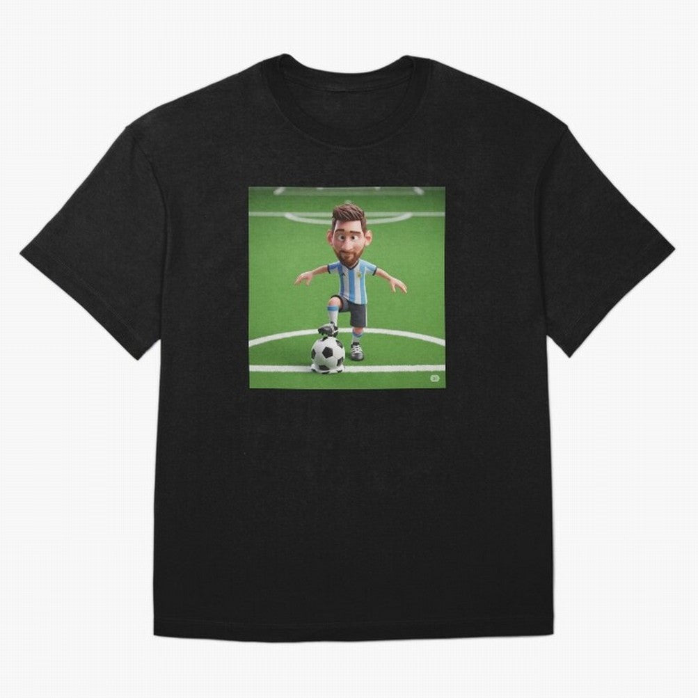 Football Oversized T-Shirt Bring Home Global Football Passion for FIFA World Cup 2026 USA Canada Mexico, Featuring CR7 and Messi, Brazil, Classic Soccer Heritage, Championship Pressure, Fan Loyalty and International Pride; Perfect for Fans,