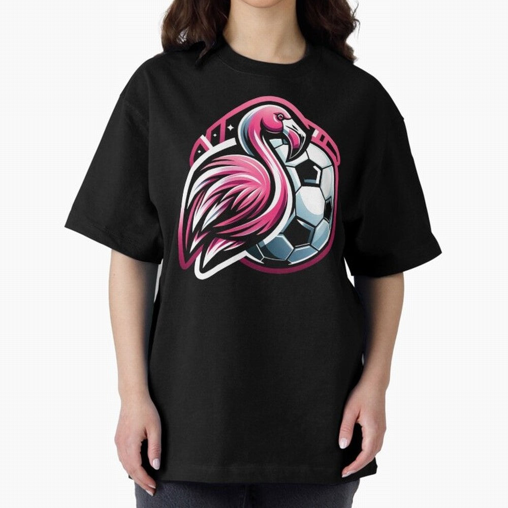 Flamingo & Soccer Fusion Classic T-Shirt Carry National Pride through Match Day Hype around FIFA World Cup 2026 Group Stage, Cristiano Ronaldo, Haaland and CR7, France, Match Day Excitement, Supporter Culture, Golden Goals and Global Football