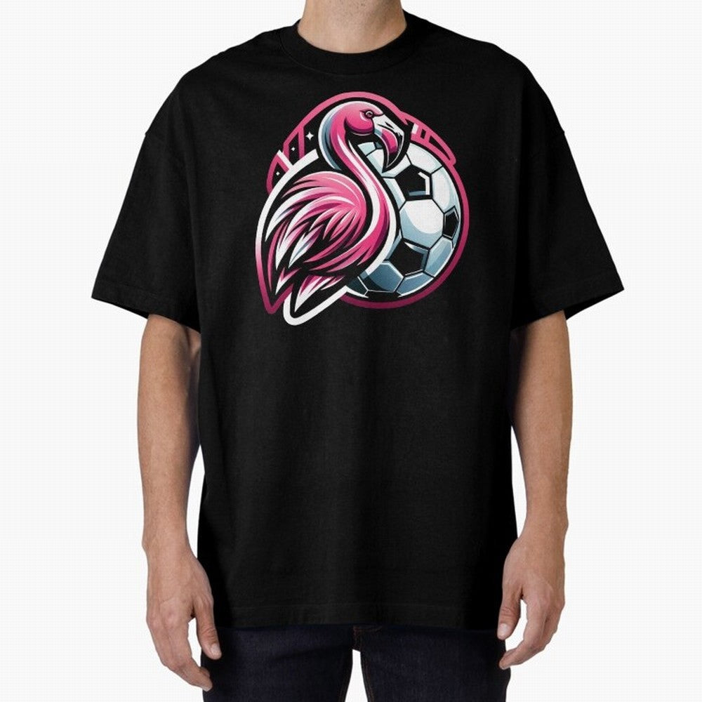 Flamingo & Soccer Fusion Classic T-Shirt Carry National Pride through Match Day Hype around FIFA World Cup 2026 Group Stage, Cristiano Ronaldo, Haaland and CR7, France, Match Day Excitement, Supporter Culture, Golden Goals and Global Football