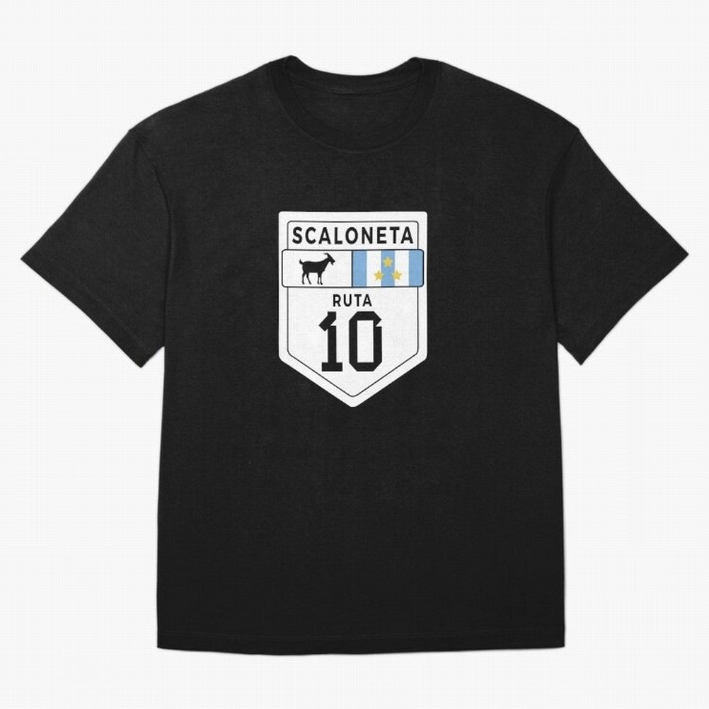 Scaloneta - Messi 10 - Goat Oversized T-Shirt Bring a Champion Mindset to FIFA World Cup 2026 Connected to Neymar, Haaland and Cristiano Ronaldo, Argentina and Brazil Energy, Supporter Pride, Iconic Celebrations, Legendary Names and Global Match