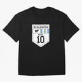 Scaloneta - Messi 10 - Goat Oversized T-Shirt Bring a Champion Mindset to FIFA World Cup 2026 Connected to Neymar, Haaland and Cristiano Ronaldo, Argentina and Brazil Energy, Supporter Pride, Iconic Celebrations, Legendary Names and Global Match
