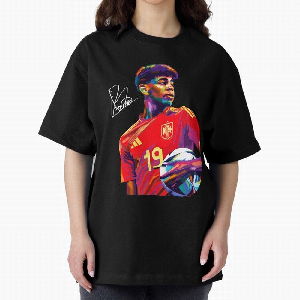 Lamine Yamal Wpap Art Classic T-Shirt Celebrate Every Goal in FIFA World Cup 2026 USA Canada Mexico Spirit, Featuring Spain and Netherlands, Mbappe and Neymar, Football History, Final Match Energy, Crowd Noise and Once in a Lifetime Moments; Great