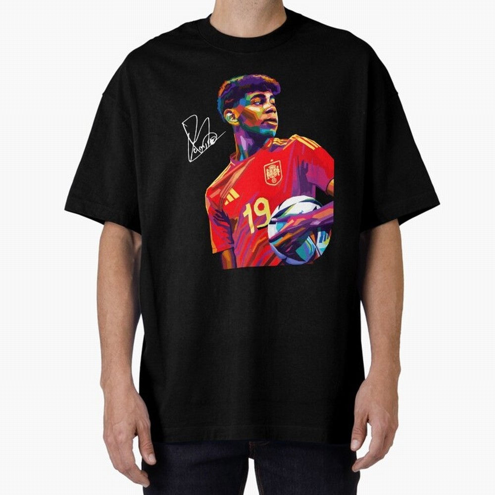 Lamine Yamal Wpap Art Classic T-Shirt Celebrate Every Goal in FIFA World Cup 2026 USA Canada Mexico Spirit, Featuring Spain and Netherlands, Mbappe and Neymar, Football History, Final Match Energy, Crowd Noise and Once in a Lifetime Moments; Great