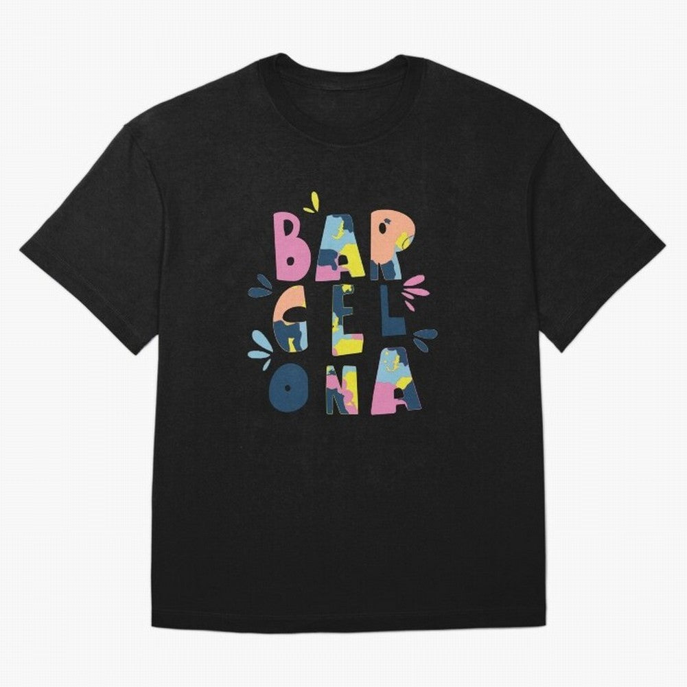 Barcelona Letters Classic T-Shirt Refresh FIFA World Cup 2026 Group Stage Spirit, with Germany, Cristiano Ronaldo, Haaland and CR7, Championship Spirit, Famous Goals, Roaring Crowds and International Football Unity; Ideal for Football Dads,