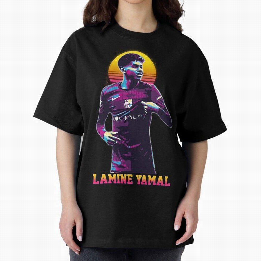 LAMINE YAMAL Oversized T-Shirt Enjoy FIFA World Cup 2026 Group Stage Driven by Mbappe and Neymar, Netherlands Energy, Global Supporter Spirit, Legendary Goals, National Colors and Tournament Celebration; Made for Die Hard Supporters, Soccer Lovers,