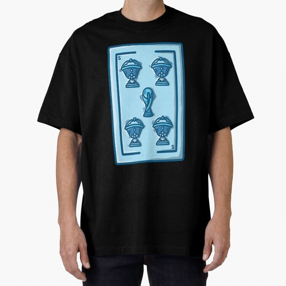 5 de copas - Argentina Classic T-Shirt Fuel the FIFA World Cup 2026 Journey through Messi, Neymar and Mbappe Highlights, England, France and Netherlands Pride, Retro Football Energy, Iconic Rivalries, Trophy Chase Drama and Stadium Atmosphere;