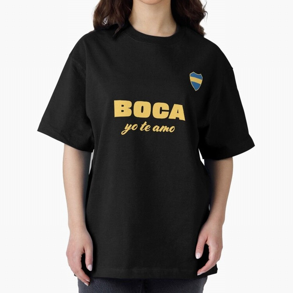 BOCA JUNIORS I LOVE YOU Fitted V-Neck T-Shirt Honor the Beautiful Game during FIFA World Cup 2026 USA Canada Mexico Spirit, Connected to Spain and Netherlands, Messi, CR7 and Mbappe, Global Supporter Spirit, Legendary Goals, National Colors and