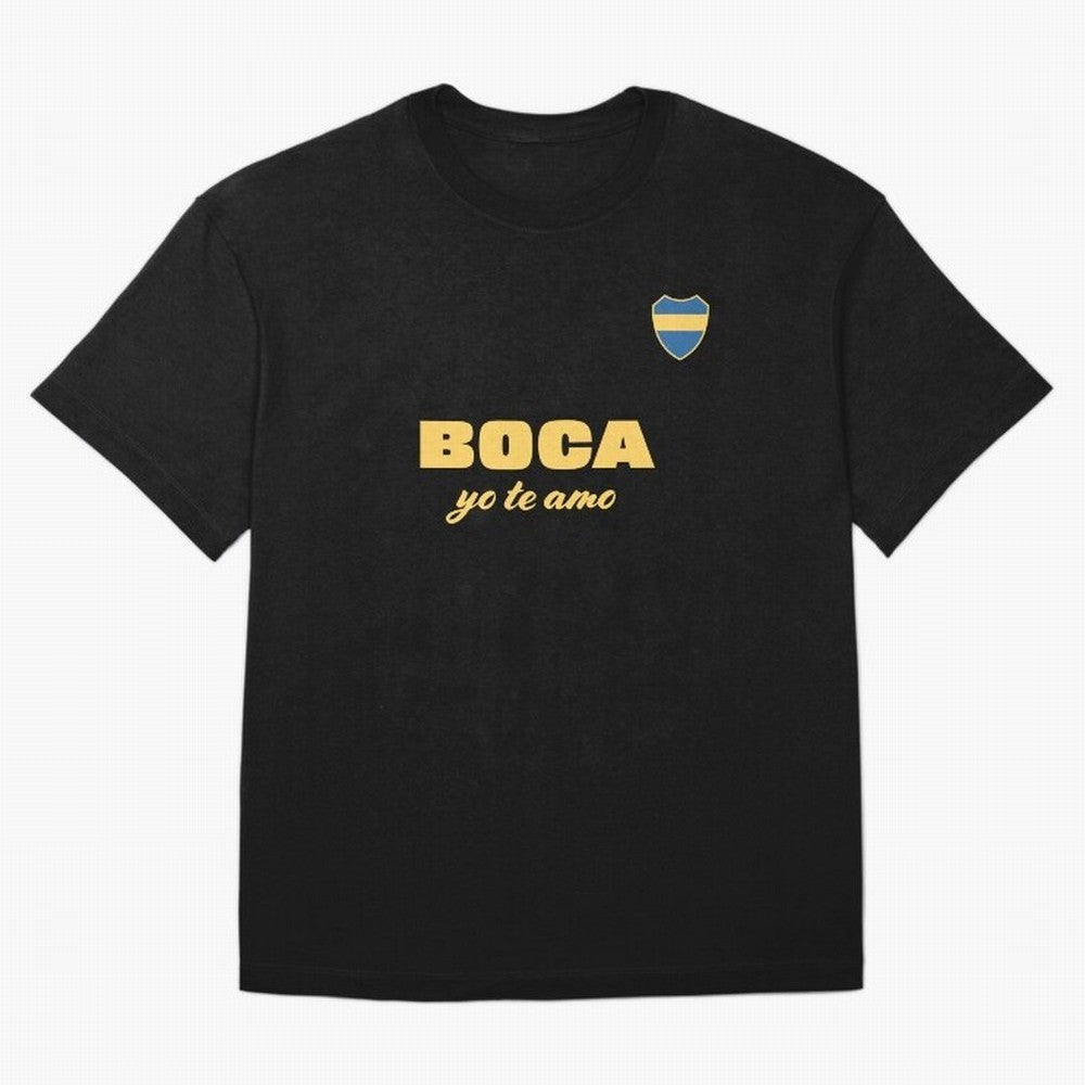 BOCA JUNIORS I LOVE YOU Fitted V-Neck T-Shirt Honor the Beautiful Game during FIFA World Cup 2026 USA Canada Mexico Spirit, Connected to Spain and Netherlands, Messi, CR7 and Mbappe, Global Supporter Spirit, Legendary Goals, National Colors and