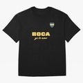 BOCA JUNIORS I LOVE YOU Fitted V-Neck T-Shirt Honor the Beautiful Game during FIFA World Cup 2026 USA Canada Mexico Spirit, Connected to Spain and Netherlands, Messi, CR7 and Mbappe, Global Supporter Spirit, Legendary Goals, National Colors and