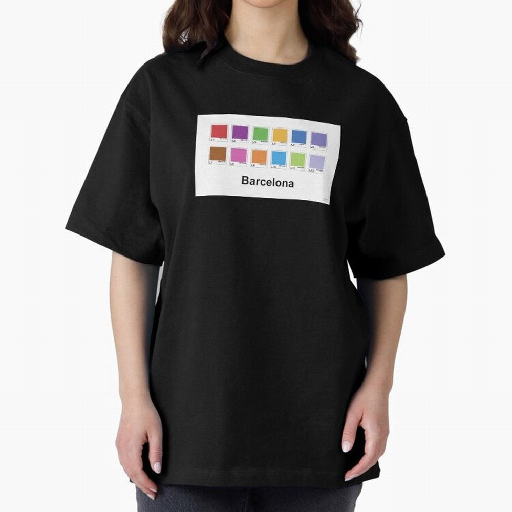 Barcelona Metro Colors Classic T-Shirt Feel International Energy from Global Football Passion for FIFA World Cup 2026 USA Canada Mexico, Made for Messi, Neymar and Mbappe, Argentina, Goal Celebration Energy, Supporter Heritage, Football Icons and