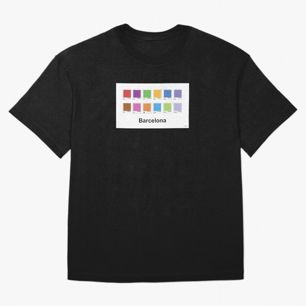 Barcelona Metro Colors Classic T-Shirt Feel International Energy from Global Football Passion for FIFA World Cup 2026 USA Canada Mexico, Made for Messi, Neymar and Mbappe, Argentina, Goal Celebration Energy, Supporter Heritage, Football Icons and