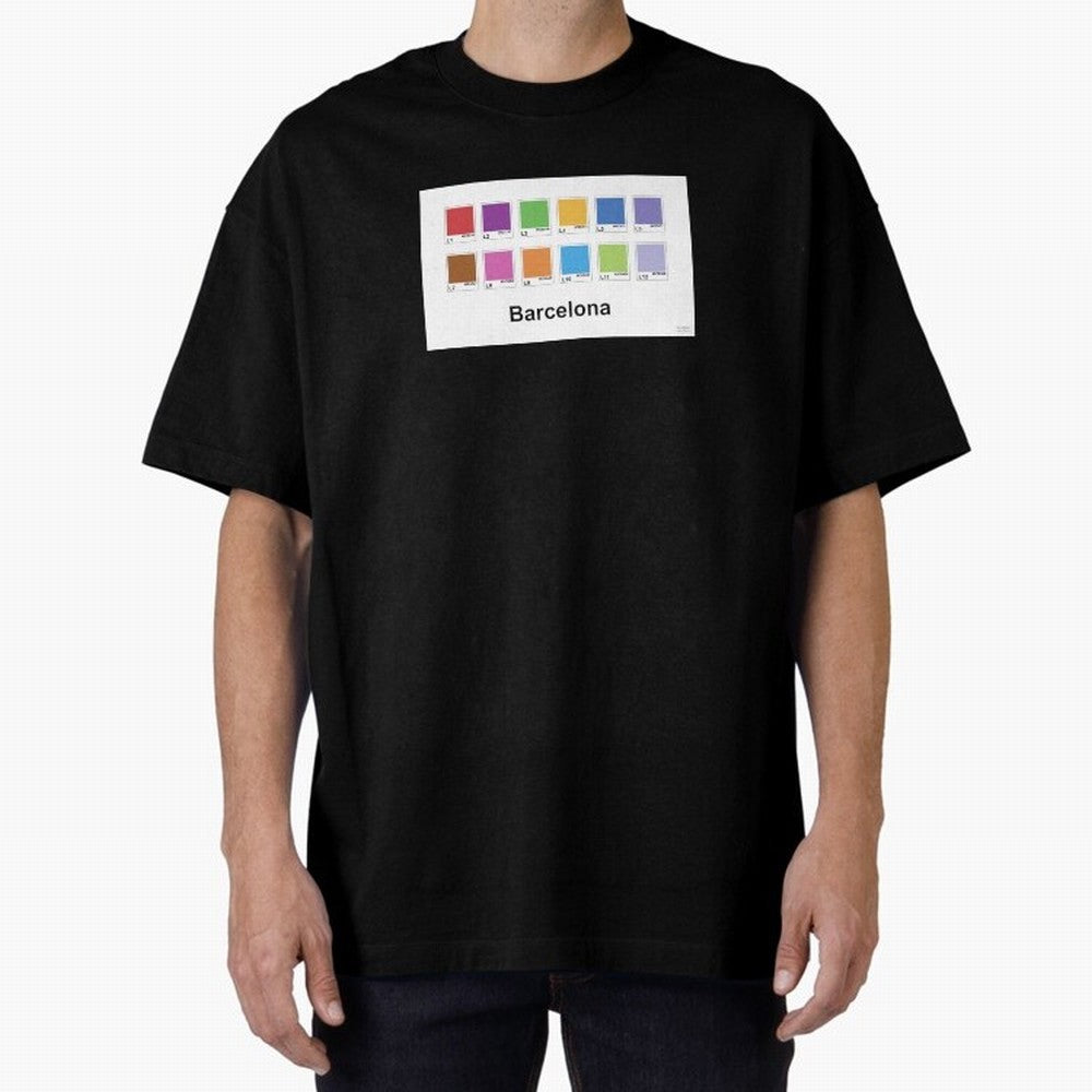 Barcelona Metro Colors Classic T-Shirt Feel International Energy from Global Football Passion for FIFA World Cup 2026 USA Canada Mexico, Made for Messi, Neymar and Mbappe, Argentina, Goal Celebration Energy, Supporter Heritage, Football Icons and