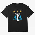 AFA logo - Argentina (light blue, white & gold) Oversized T-Shirt Cheer for Match Day Hype around FIFA World Cup 2026, CR7, Argentina, Stadium Memories, Football Loyalty, International Chants and Championship Tradition; Great for Supporters Who