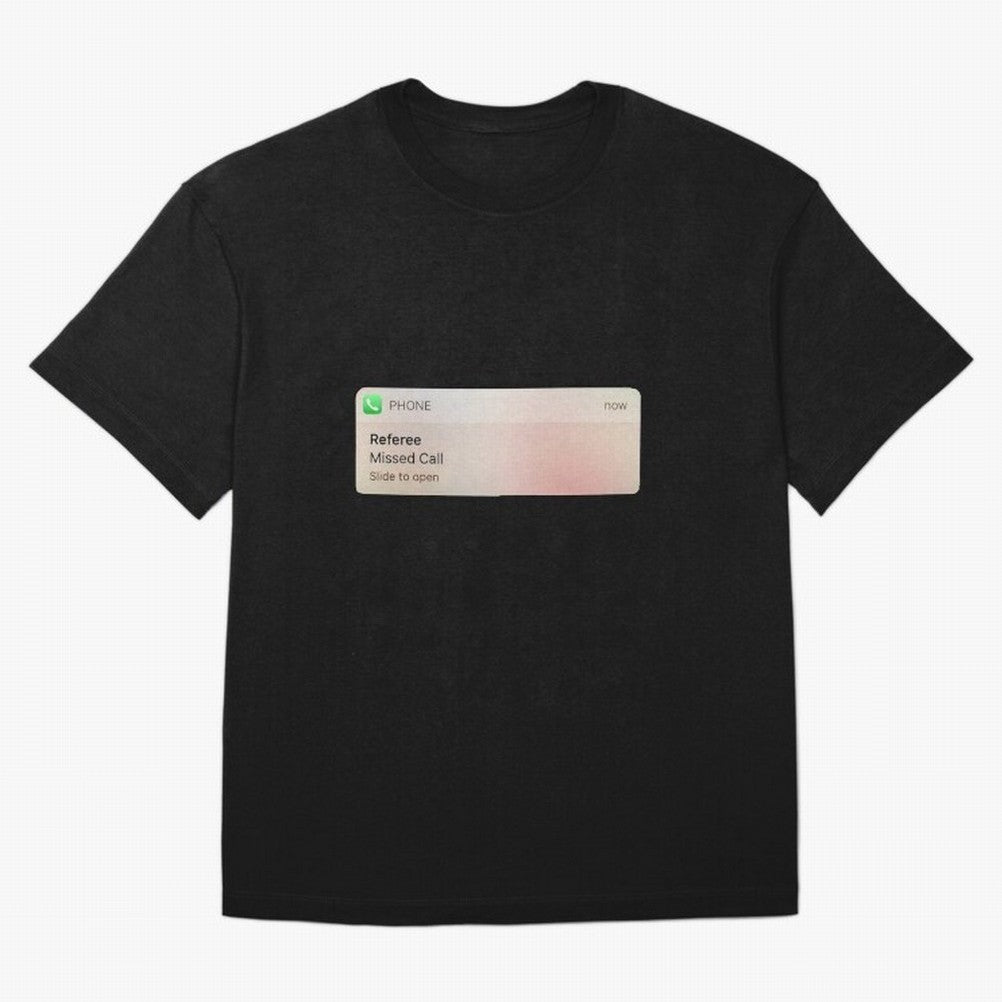 Referee Missed Call Text- Funny Sports Classic T-Shirt Bring Champion Energy into FIFA World Cup 2026 Featuring CR7, Brazil Energy, Sports Nostalgia, International Competition, Famous Players and Unforgettable Victories; Ideal for Passionate Fans