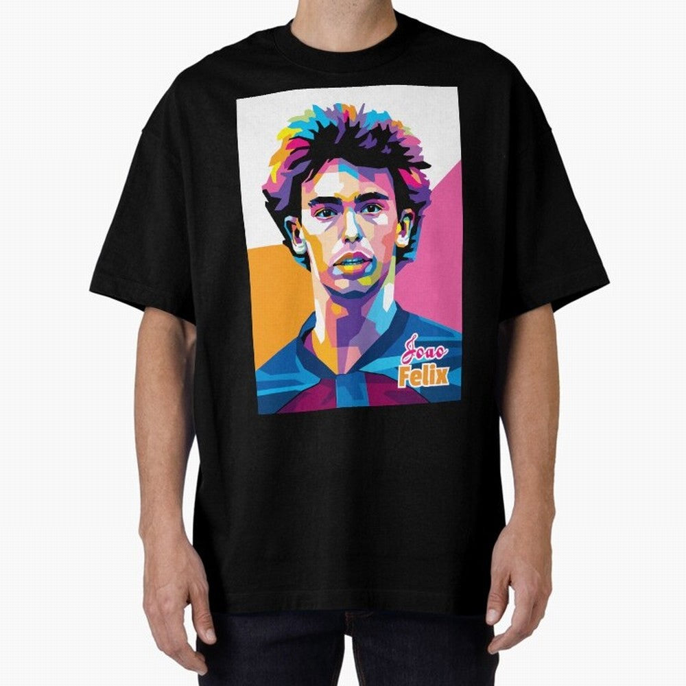 Joao Felix in WPAP Style Oversized T-Shirt Bring Match Day Fire to the FIFA World Cup 2026 Journey through Haaland Highlights, Netherlands Pride, Stadium Memories, Football Loyalty, International Chants and Championship Tradition; Made for