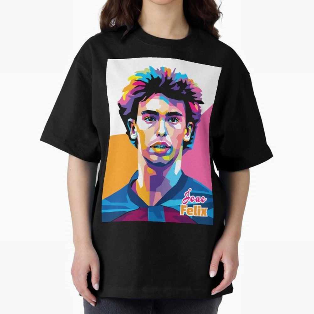 Joao Felix in WPAP Style Oversized T-Shirt Bring Match Day Fire to the FIFA World Cup 2026 Journey through Haaland Highlights, Netherlands Pride, Stadium Memories, Football Loyalty, International Chants and Championship Tradition; Made for