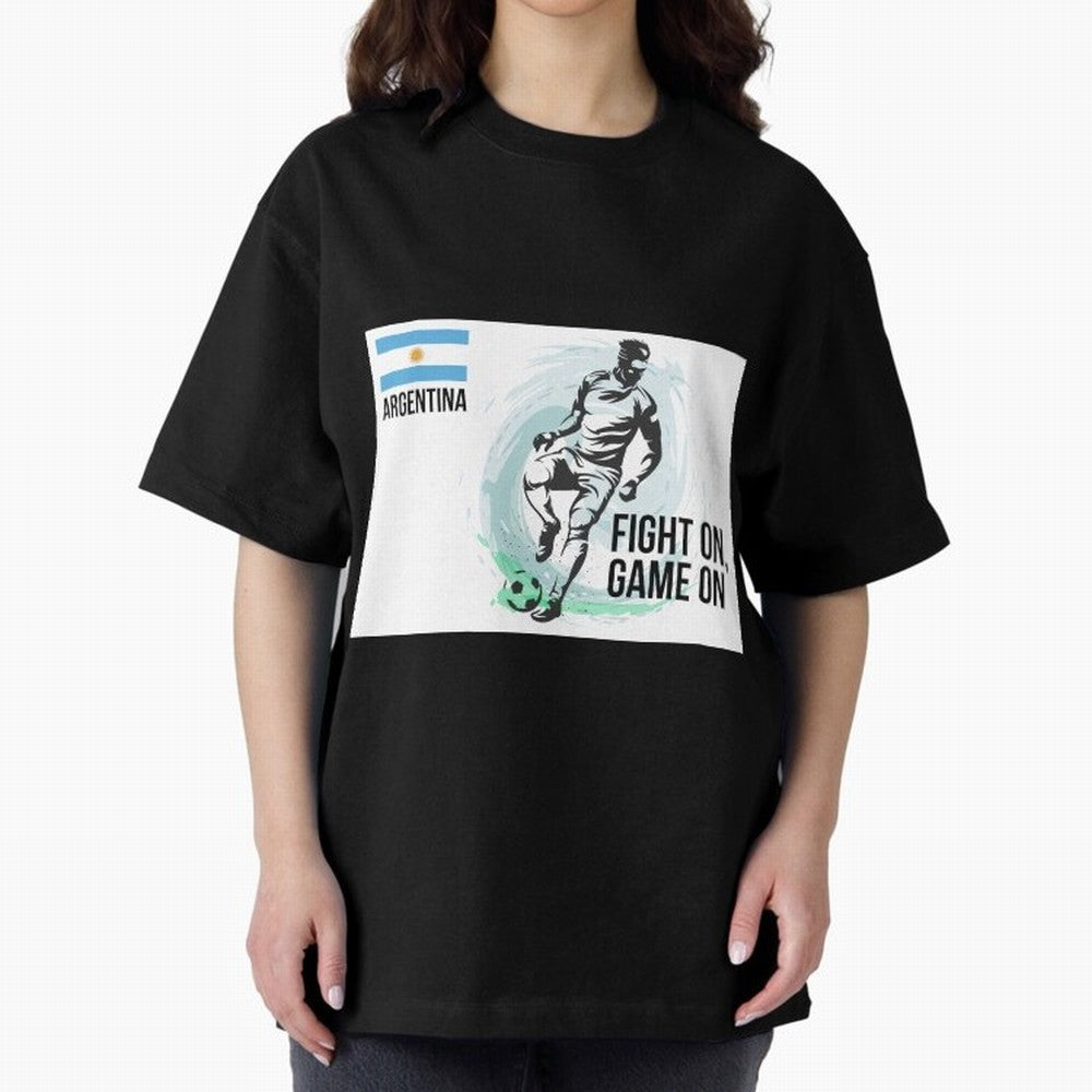 Argentinian Football Player Playing Football - Football Classic T-Shirt Represent Football Lovers during FIFA World Cup 2026 USA Canada Mexico Spirit, Featuring Brazil, Portugal and Argentina, Messi and Cristiano Ronaldo, Worldwide Fan Energy,